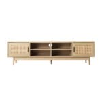 Artiss TV Cabinet Entertainment Unit 180cm Rattan Cole - Image 5