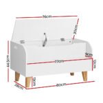 Keezi Kids Toy Box Chest Bookshelf Storage Children Bookcase Organiser Display - Image 2