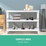 Artiss Console Table 3-tier White Polly - Image 5