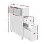 Artiss Bathroom Cabinet Storage Toilet Organiser - Image 2
