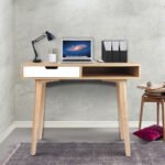 Artiss Computer Desk Drawer Cabinet Shelf Oak 90CM - Image 7