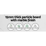 Artiss Console Table Marble Effect Frenisha - Image 5