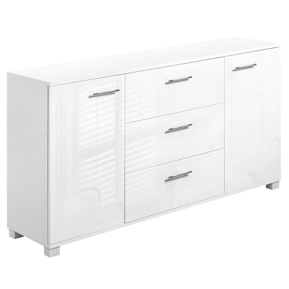 FURNI-GLOSS-BF-WH-AB-202511271826-00 Artiss Buffet Sideboard High Gloss - White - Image 1