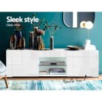 Artiss Entertainment Unit TV Cabinet 130cm White Ivan - Image 5