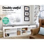 Artiss Shoe Rack Bench Shoe Cabinet White Allen - Image 5