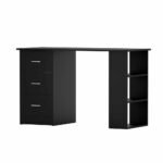 Artiss Computer Desk Drawer Shelf Cabinet Black 120CM - Image 7