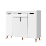 Artiss Shoe Rack Cabinet 26 Pairs Adjustable White Cissy - Image 3