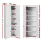 Artiss Buffet Sideboard 4 Doors - BERNE White - Image 3