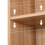 Artiss Bookshelf 5 Tiers MILO Pine - Image 6
