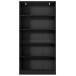 Artiss Bookshelf 5 Tiers ANTON Black - Image 5
