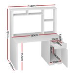 Artiss Computer Desk Office Study Desks Table Drawer Bookshelf Cabinet - Image 2
