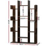 Artiss Tree-Shaped Bookshelf ROMI Walnut - Image 4