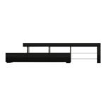 Artiss Entertainment Unit TV Cabinet LED 215cm Black Caya - Image 5
