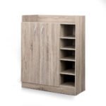 Artiss Shoe Rack Cabinet 21 Pairs Adjustable Shelves Pine Clair - Image 3