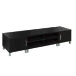 Artiss TV Cabinet Entertainment Unit 190cm Black Danson - Image 3