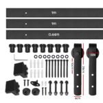 Cefito Sliding Barn Door Hardware Track Set 2.44m - Image 2