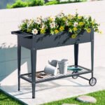 Green Fingers Garden Bed Elevated 100X40X80cm Planter Box Raised Container Herb