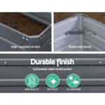 Green Fingers 2x Garden Bed 100x100x77cm Planter Box Raised Container Galvanised - Image 6
