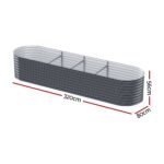 Green Fingers Garden Bed 320X80X56cm Oval Planter Box - Image 2