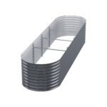 Green Fingers Garden Bed 320X80X56cm Oval Planter Box - Image 4