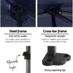 Instahut Gazebo Pop Up Marquee 3x6 Folding Tent Gazebos Camping 500D Oxford Navy - Image 4