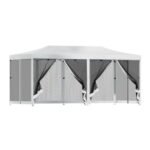 Instahut Gazebo Pop Up Marquee 3x6m Wedding Party Outdoor Camping Tent Canopy Shade Mesh Wall White - Image 7