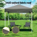 Instahut Gazebo 2x2m Outdoor Patio Garden Marquee Shade w/ Base Pods Grey - Image 4