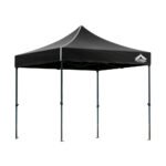 Instahut Gazebo Pop Up Marquee 3x3m Folding Tent Wedding Outdoor Camping Canopy Gazebos Shade Black - Image 8