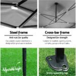 Instahut Gazebo Pop Up Marquee 3x4.5 Folding Tent 500D Oxford Fabric White - Image 4