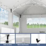 Instahut Gazebo 3x6m Pop Up Marquee Wedding Party Outdoor Camping Canopy Grey - Image 6
