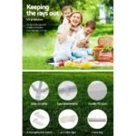 Instahut Gazebo 3x3m Wedding Party Marquee Tent Outdoor Event Camping Canopy Shade White - Image 6