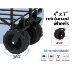 Gardeon Garden Cart Folding 120kg Trolley Camping Wagon Barrow Outdoor Beach - Image 5