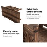 Gardeon Garden Decor Outdoor Ornament Wooden Bridge 150cm - Image 6