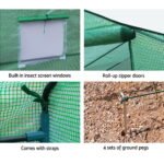 Green Fingers Greenhouse 3.5x2x2M Walk in Green House Tunnel Plant Garden Shed - Image 5