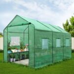 Green Fingers Greenhouse 3.5x2x2M Walk in Green House Tunnel Plant Garden Shed - Image 8