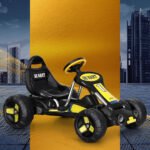 Rigo Kids Pedal Go Kart Ride On Toys Racing Car Plastic Tyre Black - Image 7