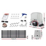 LockMaster Electric Sliding Gate Opener 1200KG Auto Keypad Hardware Remote 6M - Image 2