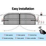 Lockmaster Dual Swing Gate Opener 800KG 20W Solar Panel - Image 6