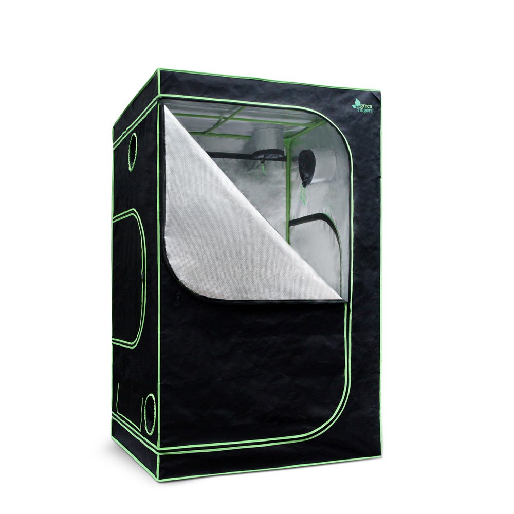 GT-D-90X90X180-00 Green Fingers Grow Tent 90x90x180CM Hydroponics Kit Indoor Plant Room System - Image 1