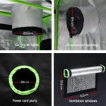 Green Fingers Grow Tent Light Kit 120x120x200CM 2000W LED 6" Vent Fan,Green Fingers Grow Tent Light Kit LED 2000W Full Spectrum 6" Vent 120x120x200CM - Image 3