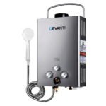 Devanti Portable Gas Water Heater LPG System Grey