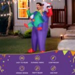 Inflatable Clown Costume Adult Suit Blow Up Party Fancy Dress Halloween Cosplay - Image 4