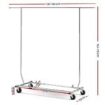 Artiss Clothes Rack Airer Rail Coat Stand Adjustable Hanger - Image 2