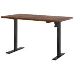 Artiss Standing Desk Motorised Rustic Brown 140CM - Image 7