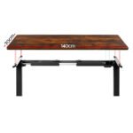 Artiss Standing Desk Motorised Rustic Brown 140CM - Image 3