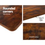 Artiss Standing Desk Motorised Rustic Brown 140CM - Image 6