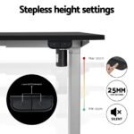 Artiss Electric Standing Desk Frame Only Height Adjustable 70KG Load Grey - Image 4