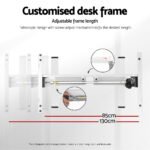 Artiss Electric Standing Desk Frame Only Height Adjustable 70KG Load White - Image 5