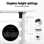 Artiss Electric Standing Desk with Storage Shelf Drawer Office Table 120CM - Image 4