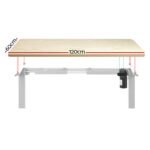 Artiss Standing Desk Motorised Sit Stand Desks White Oak 120CM - Image 3